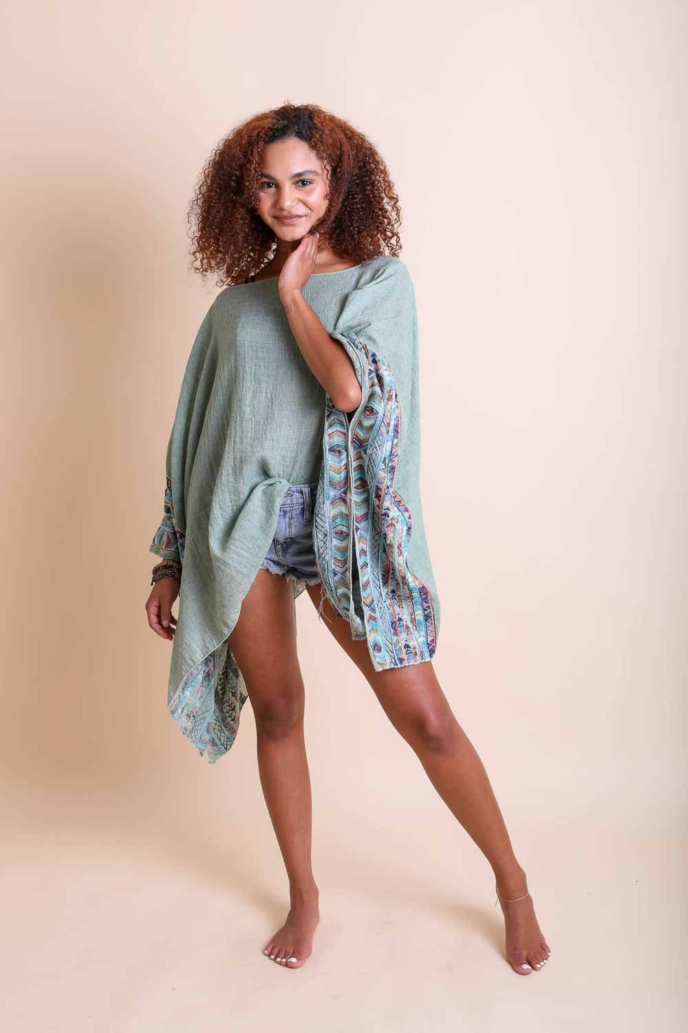 Modern Geometric Tunic Top