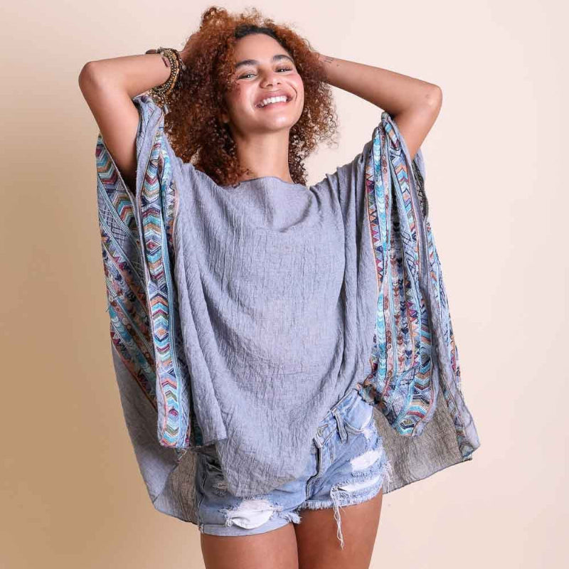 Modern Geometric Tunic Top