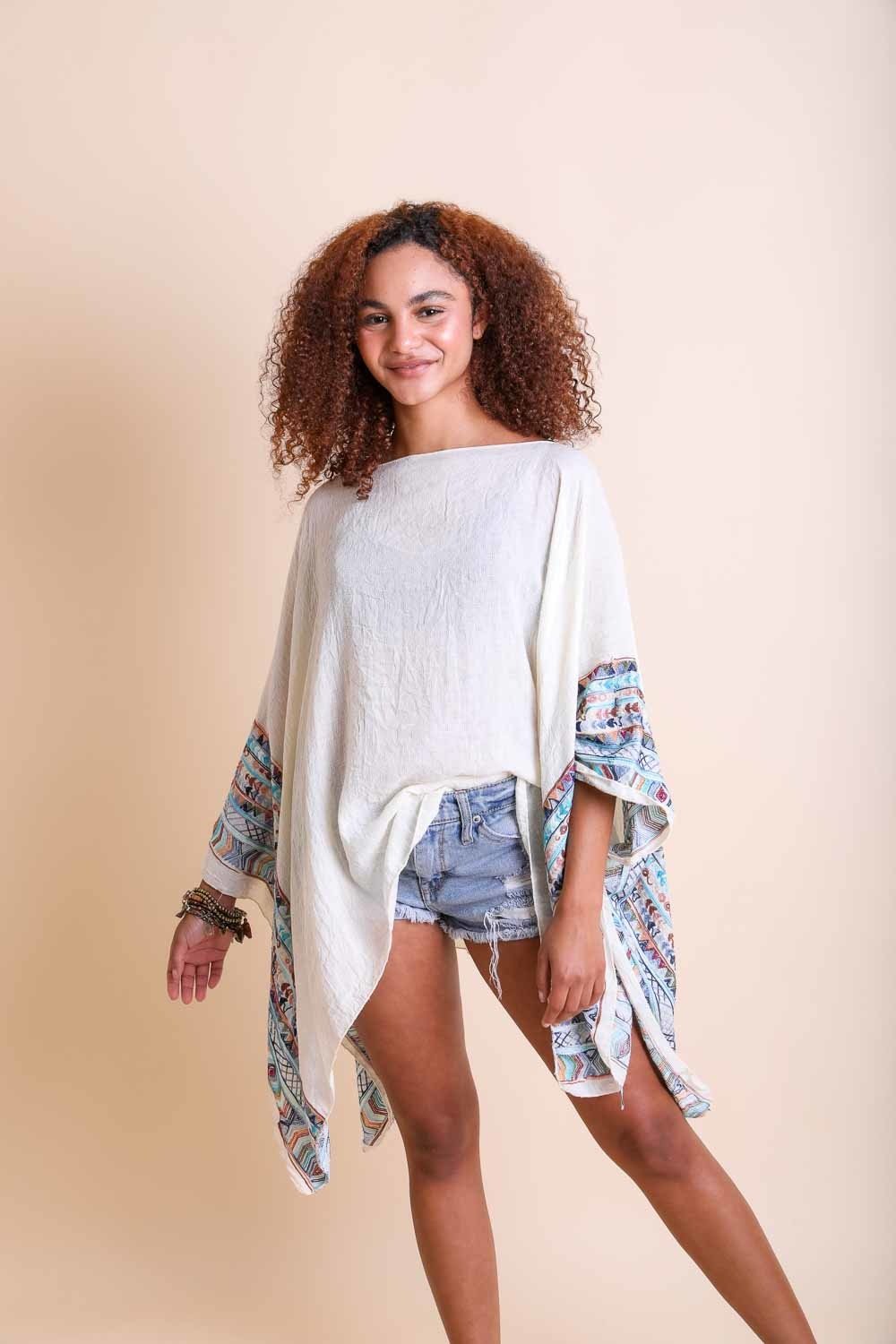 Modern Geometric Tunic Top