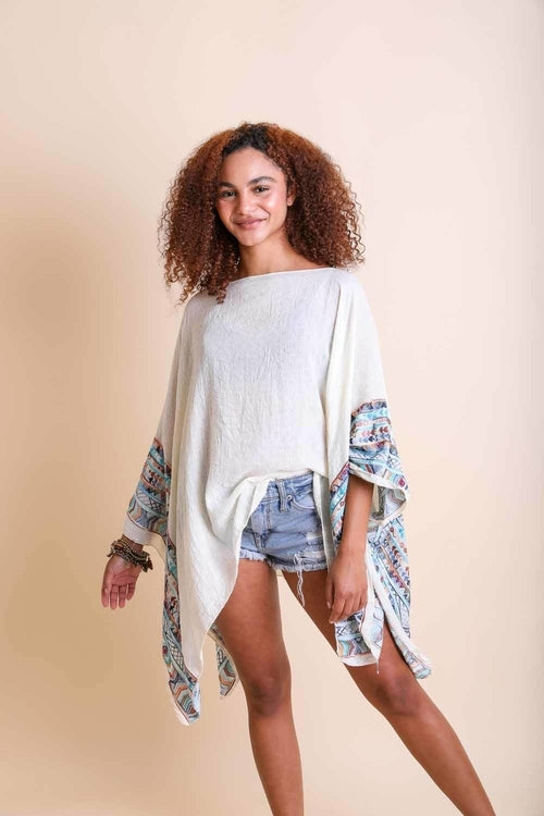 Modern Geometric Tunic Top