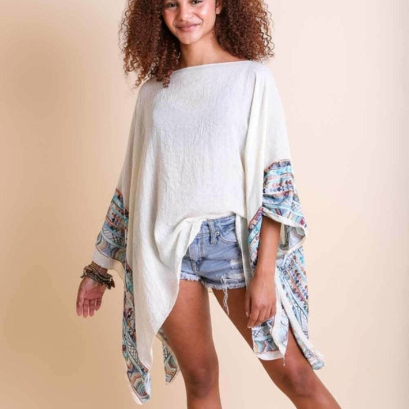 Modern Geometric Tunic Top