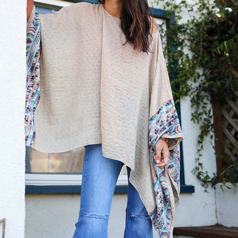 Modern Geometric Tunic Top