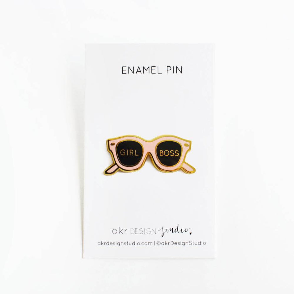 Girl Boss Pink Pin