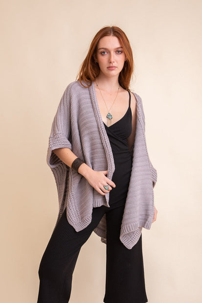 Ribbed Knit Ruana