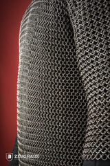 Chainmail Haubergeon Roundring 9mm Steel Oiled