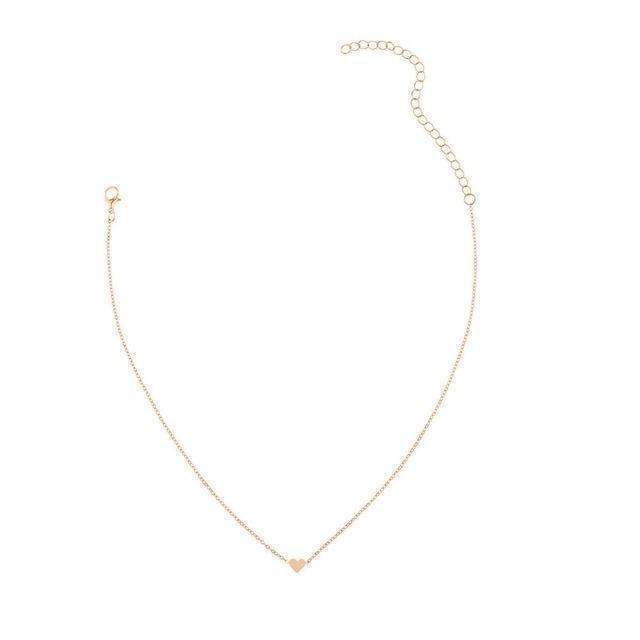Collar de cadena de corazón