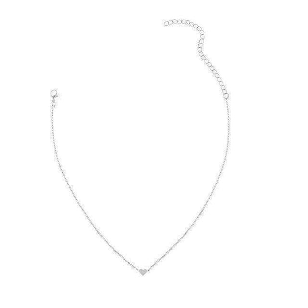 Collar de cadena de corazón