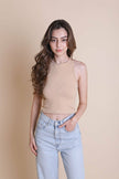 Bramis - Camiseta de cuello alto y espalda cruzada.