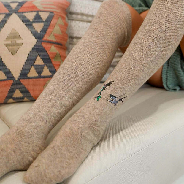 Hummingbird Knee Socks