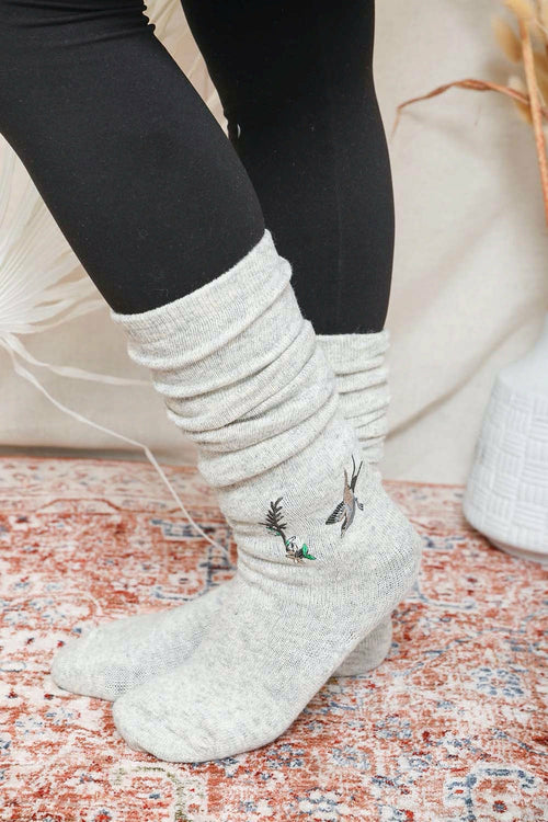 Chaussettes hautes colibri.