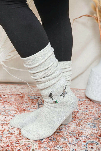 Hummingbird Knee High Socks.