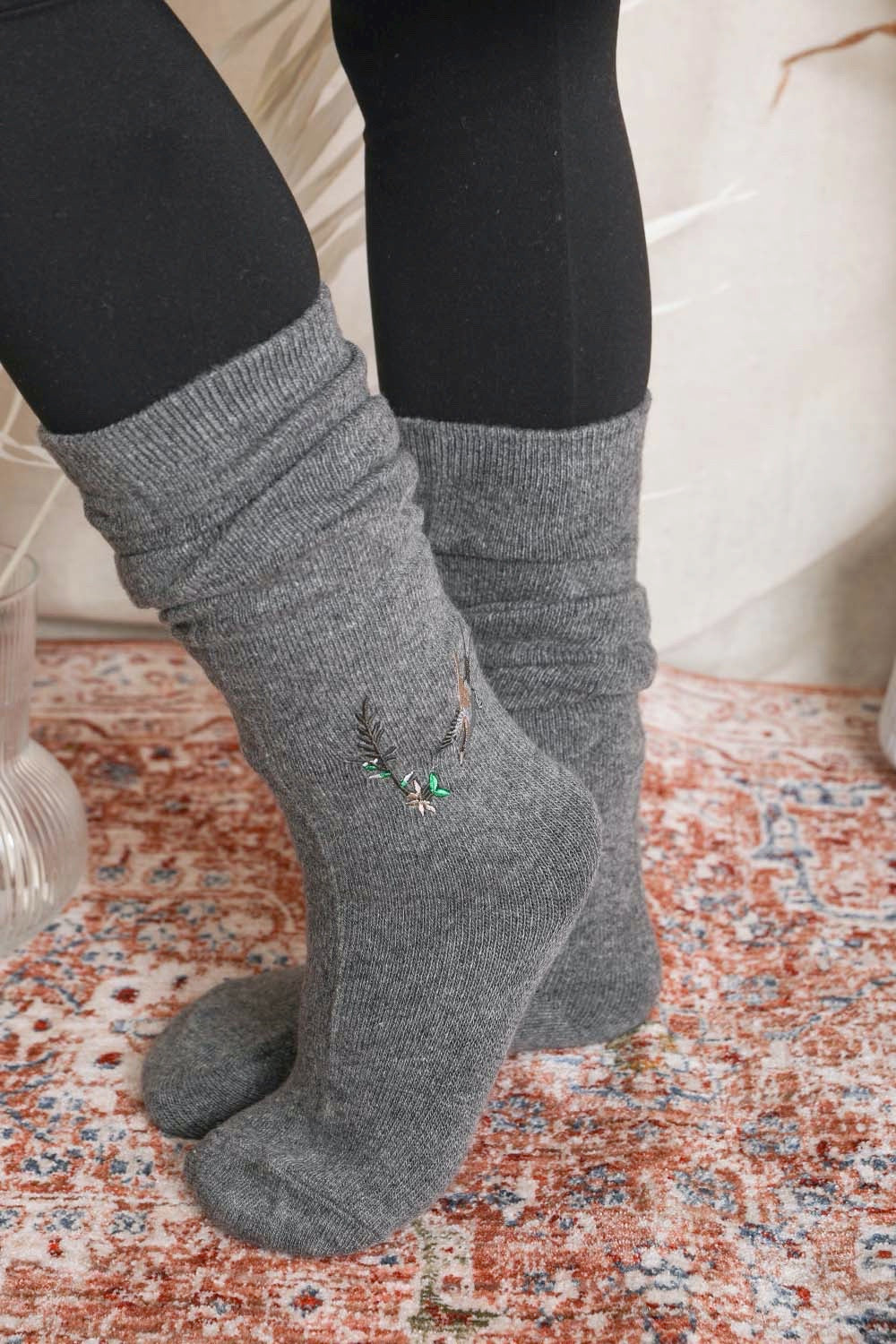 Chaussettes hautes colibri.