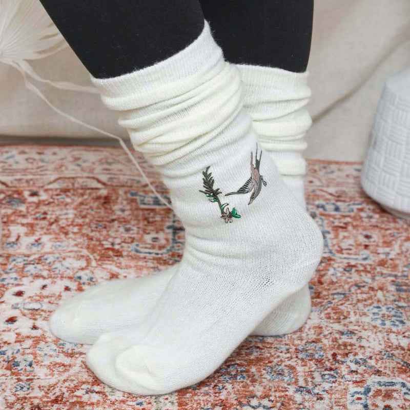 Hummingbird Knee Socks