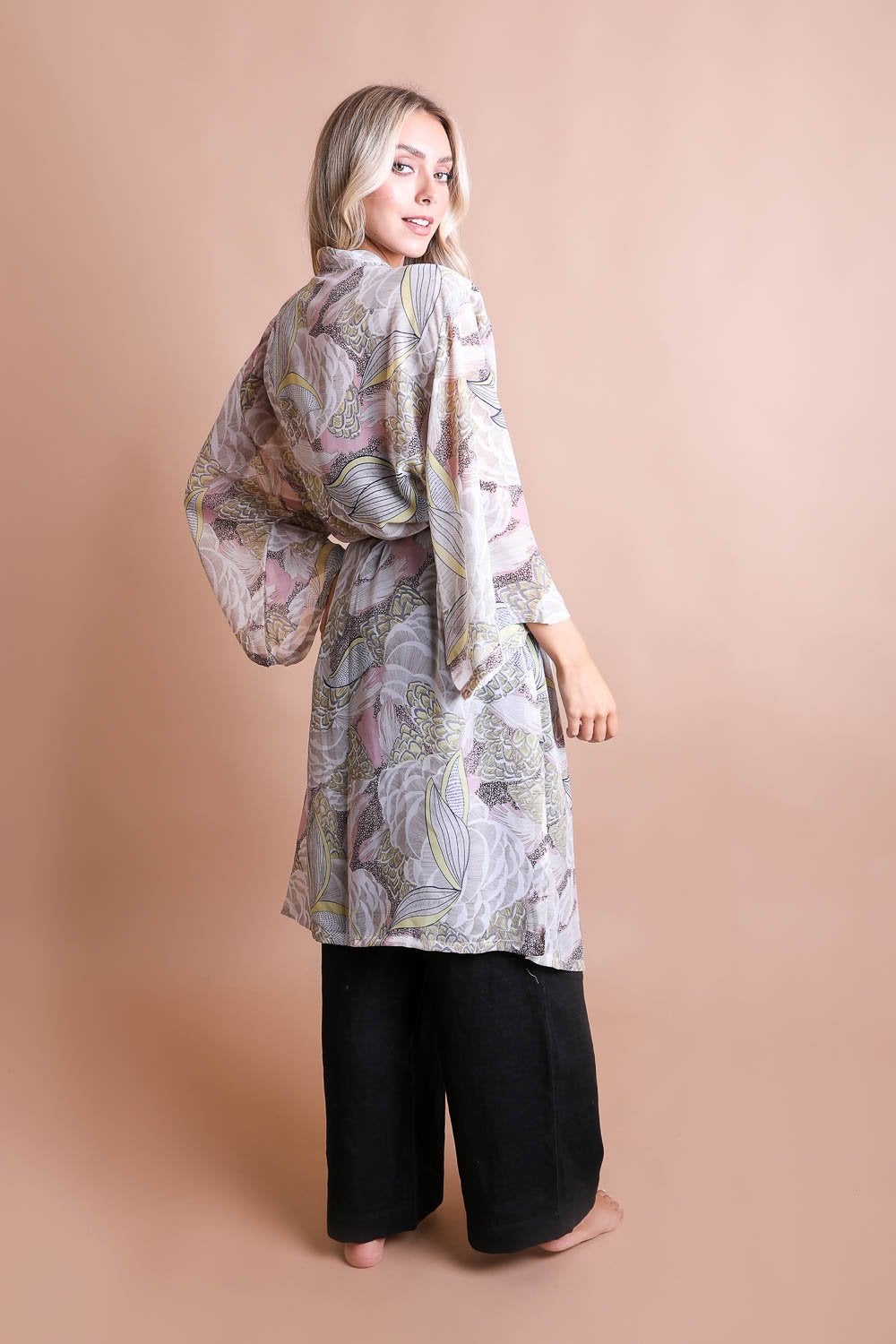 Classic Print Kimono