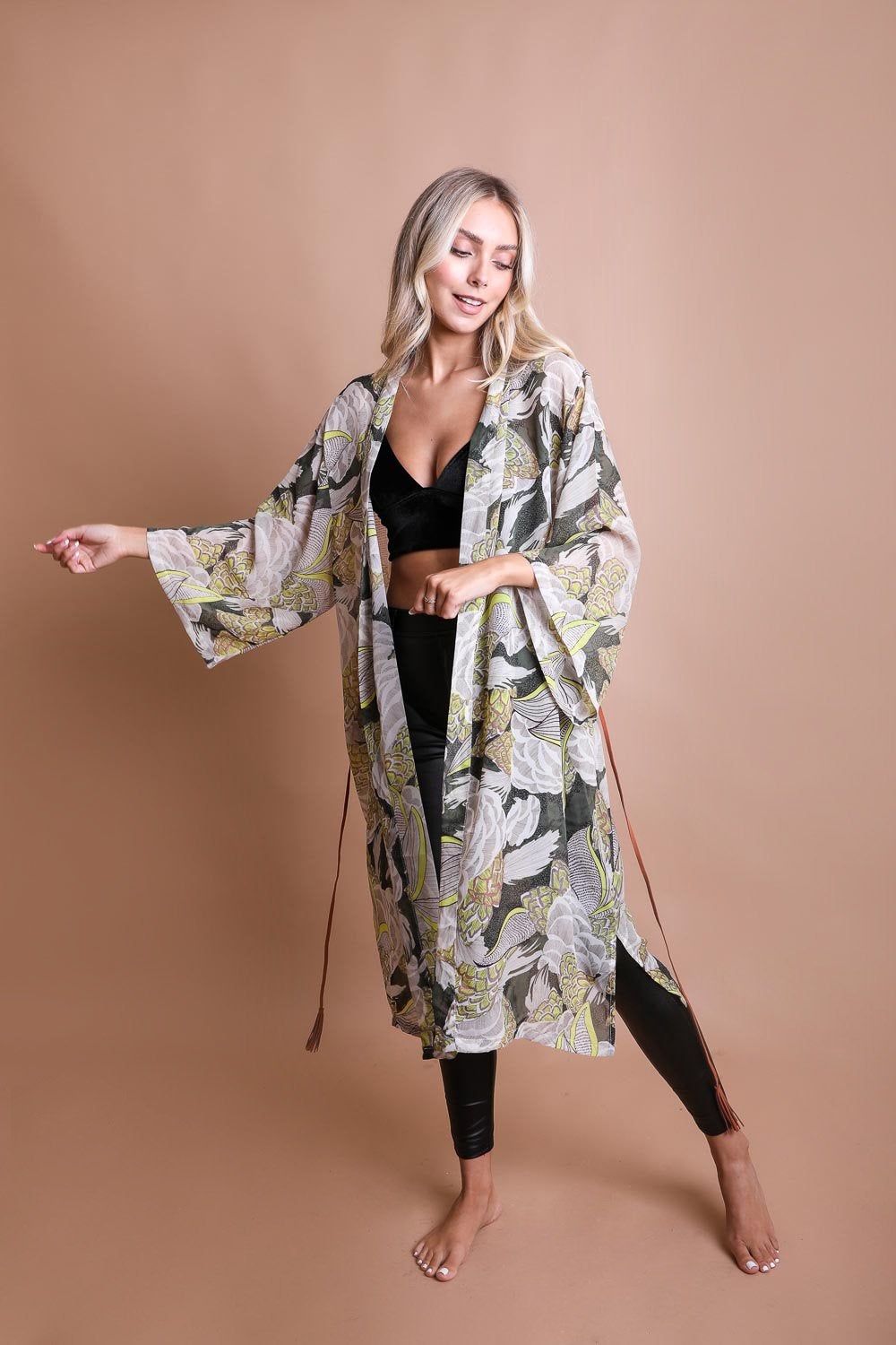 Classic Print Kimono