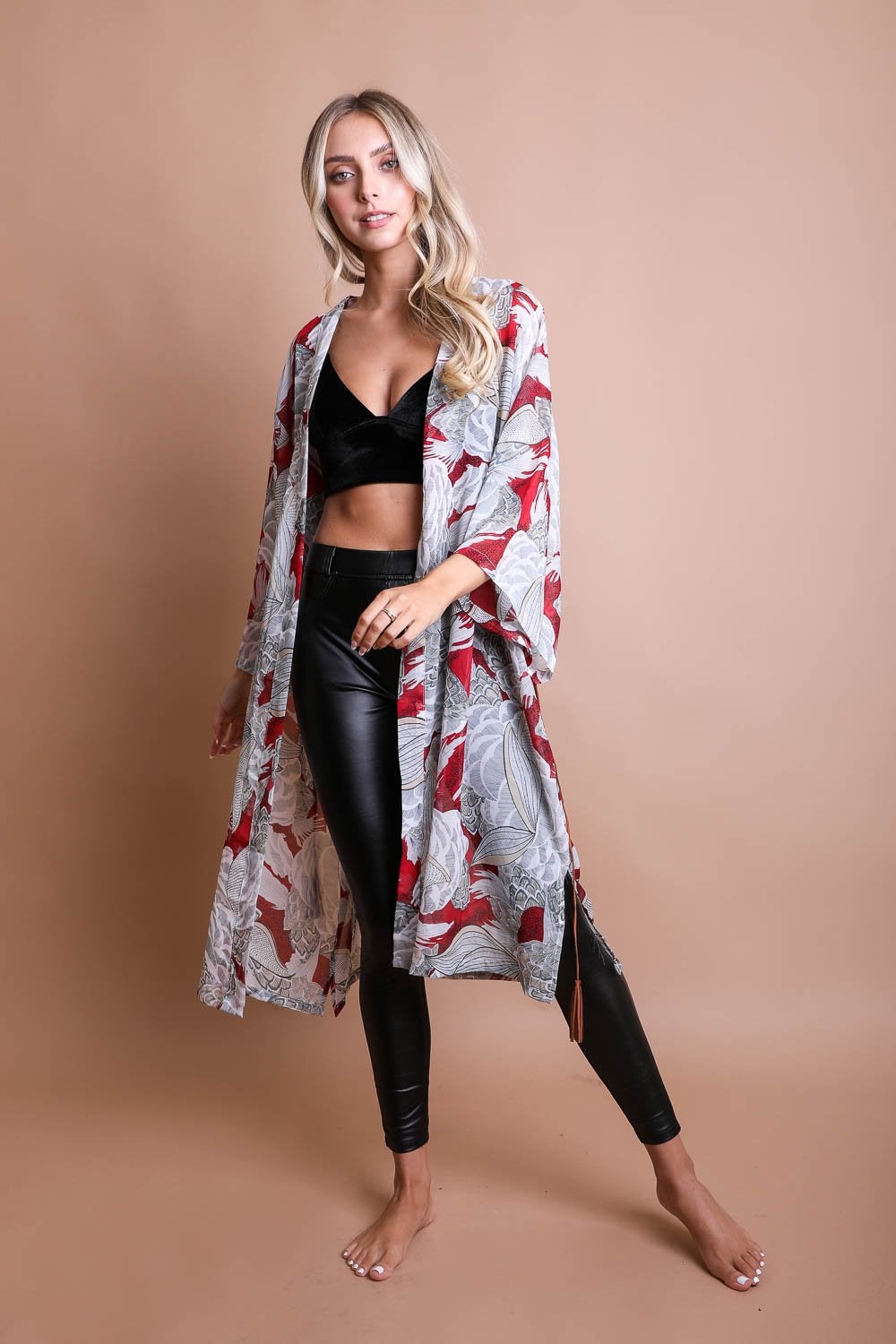 Classic Print Kimono