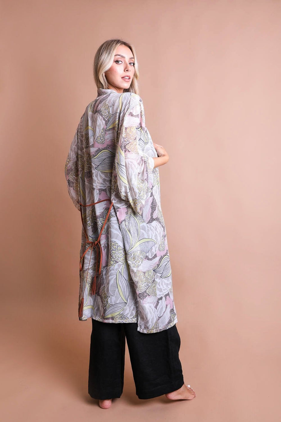Classic Print Kimono