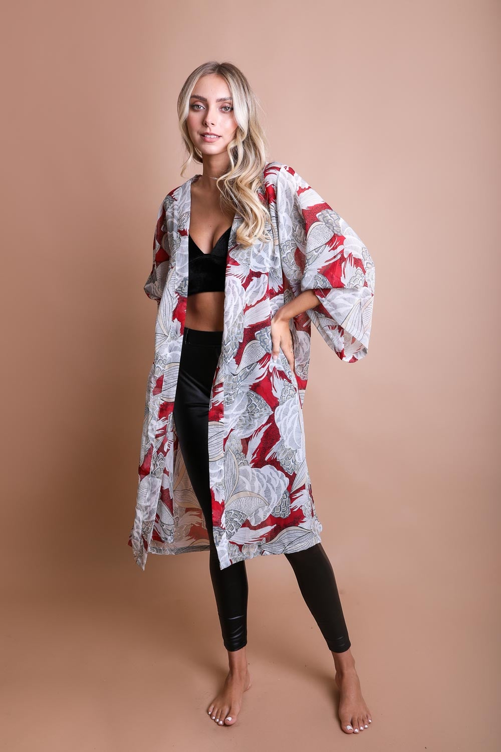 Classic Print Kimono