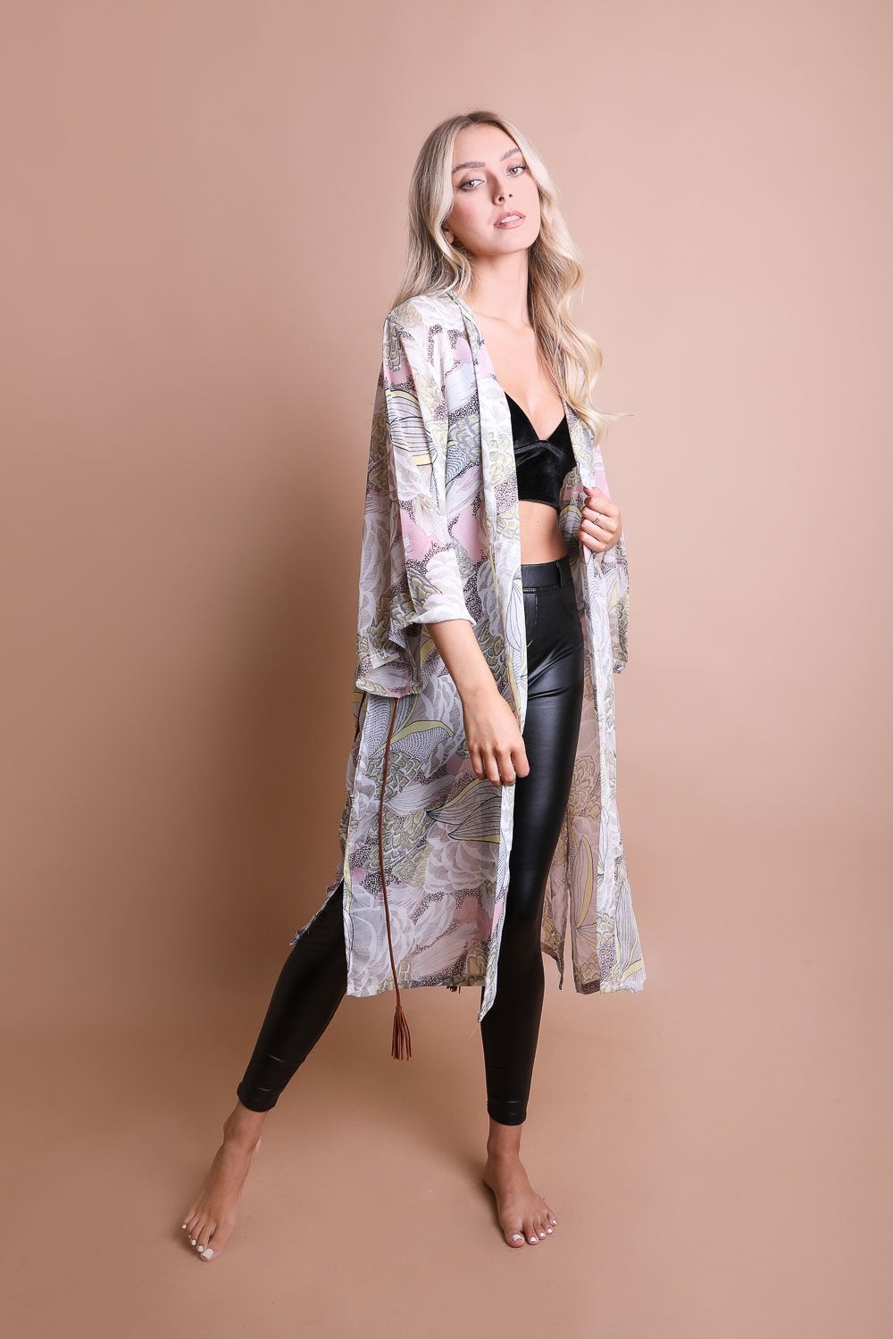 Classic Print Kimono