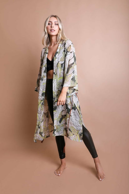 Classic Print Kimono