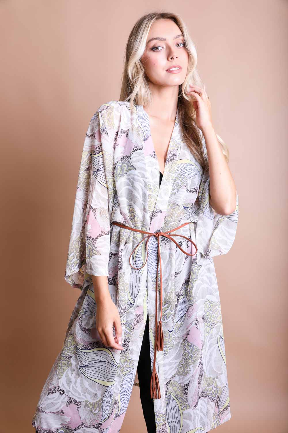Classic Print Kimono