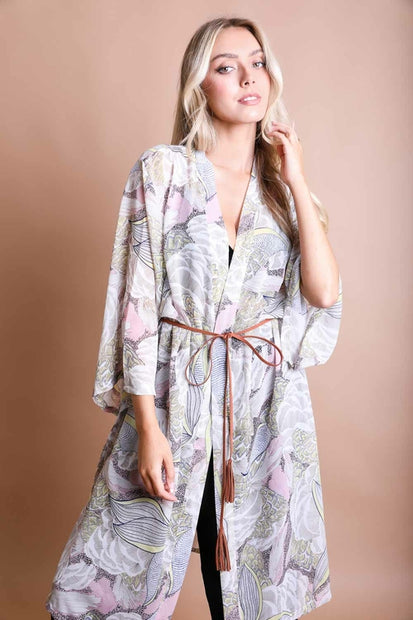 Classic Print Kimono