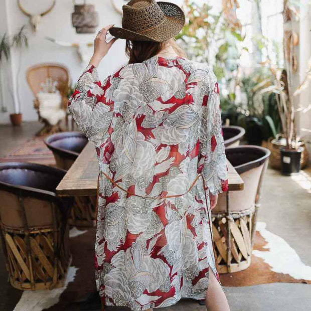 Retro Vacation Kimono