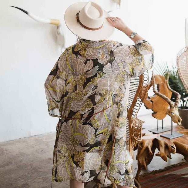 Retro Vacation Kimono