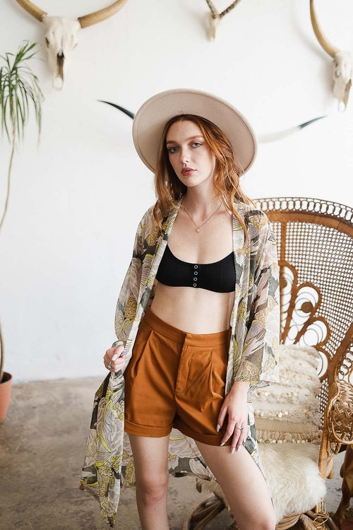 Retro Vacation Kimono