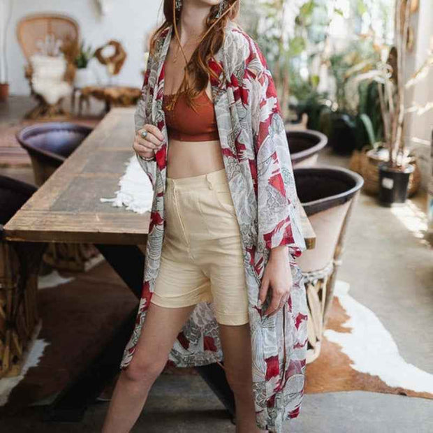 Retro Vacation Kimono