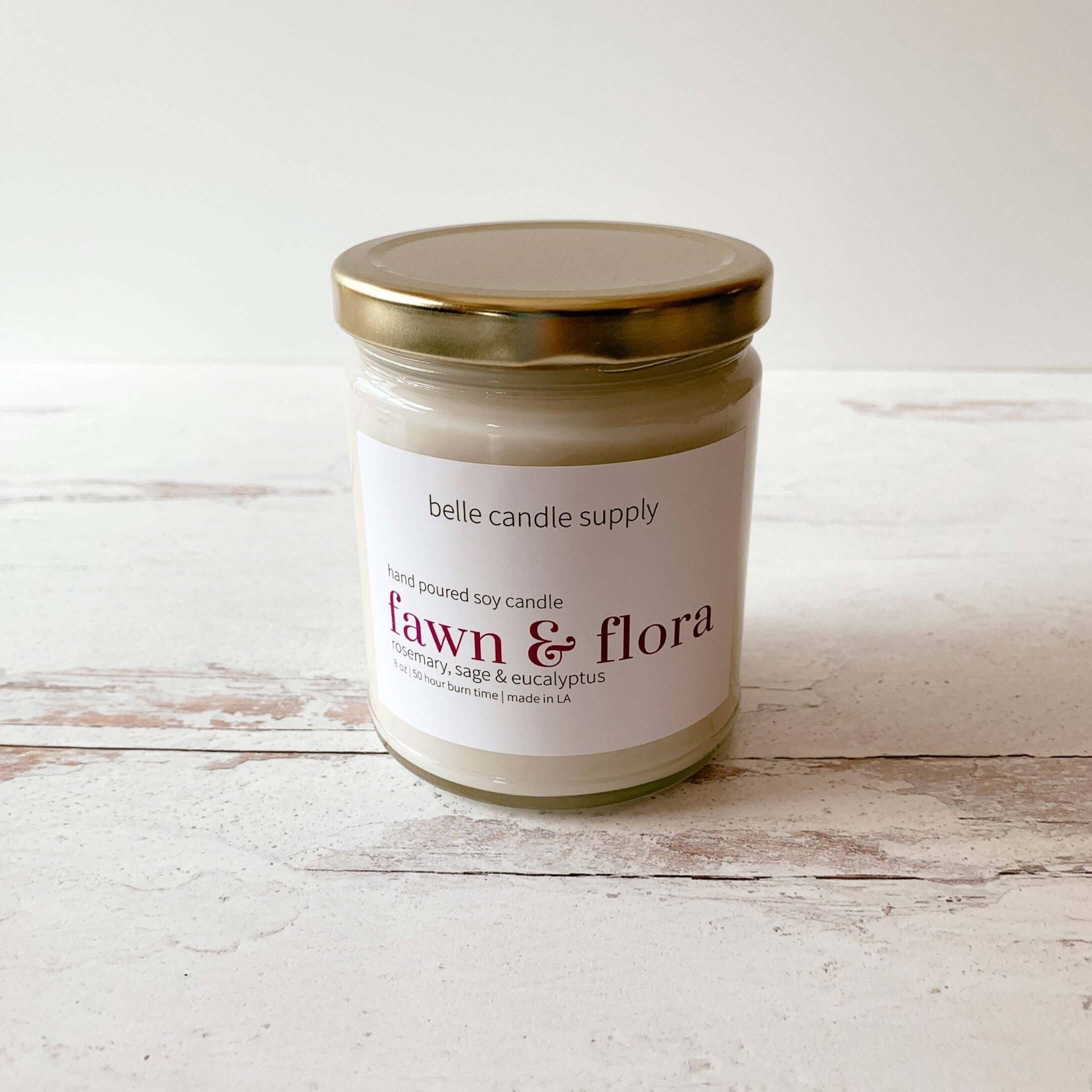 Botanical Fawn and Flora Candle