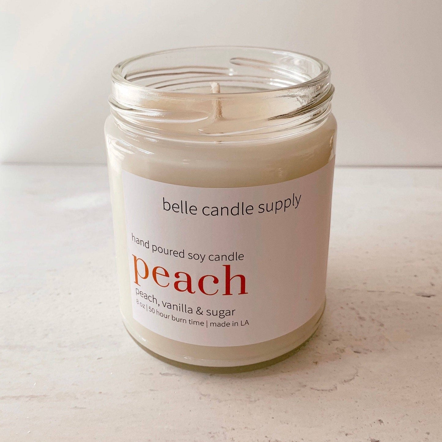 Ripe Peach Scented Jar Candle