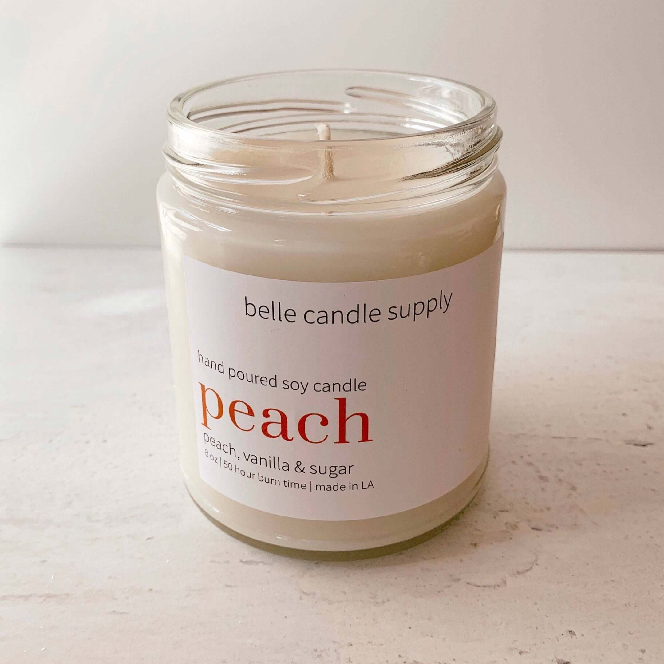 Ripe Peach Scented Jar Candle