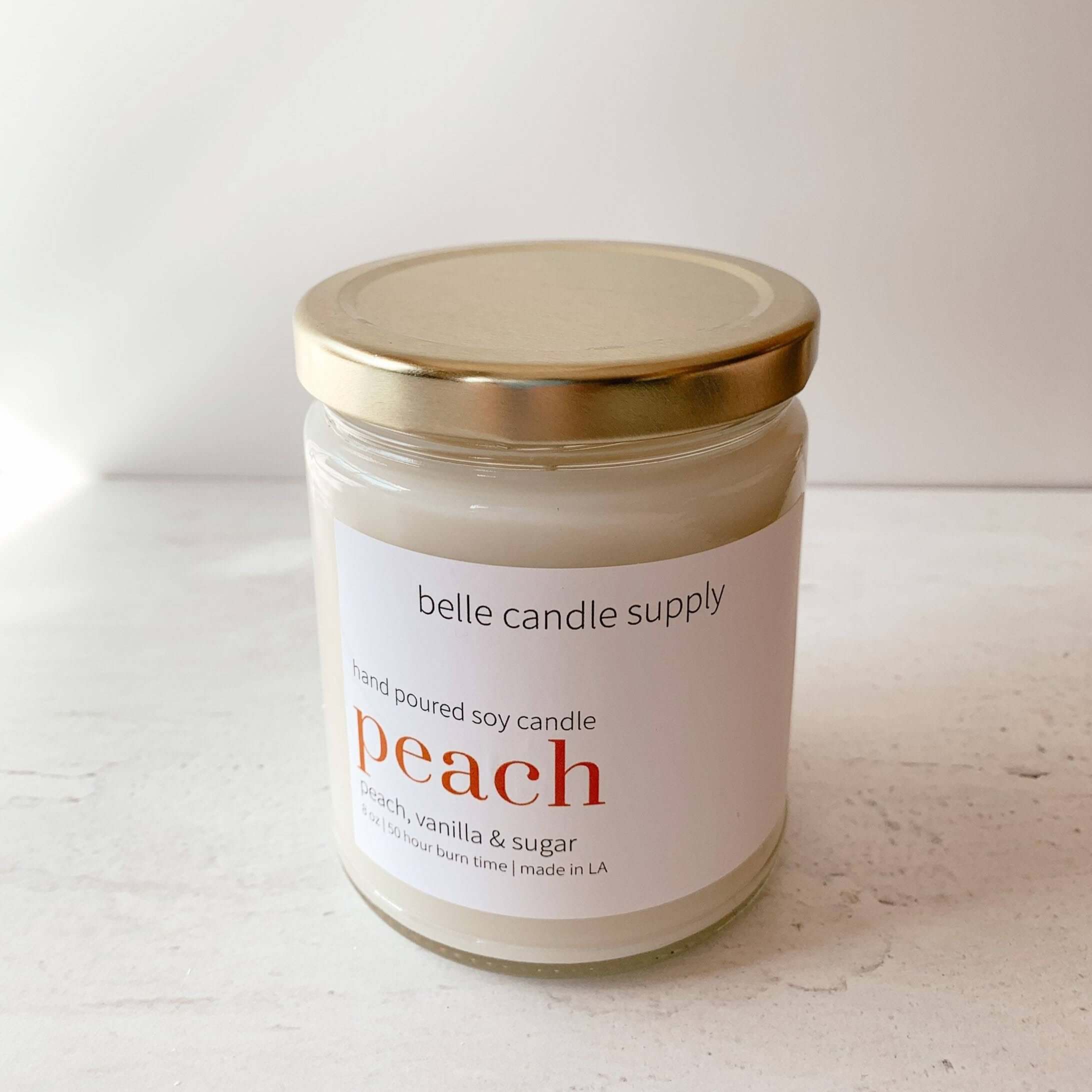 Ripe Peach Scented Jar Candle