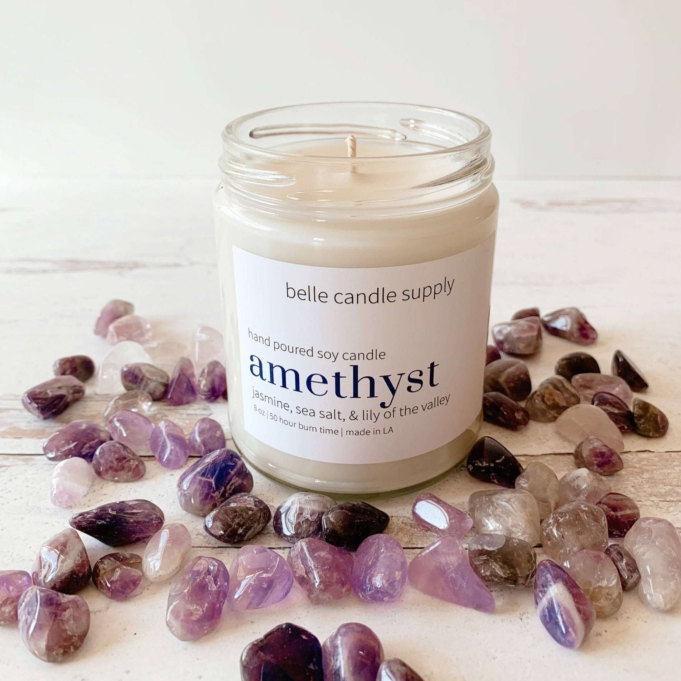 Purple Amethyst Scented Candle