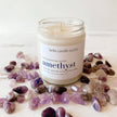 Bougie parfumée à l'améthyste violette 