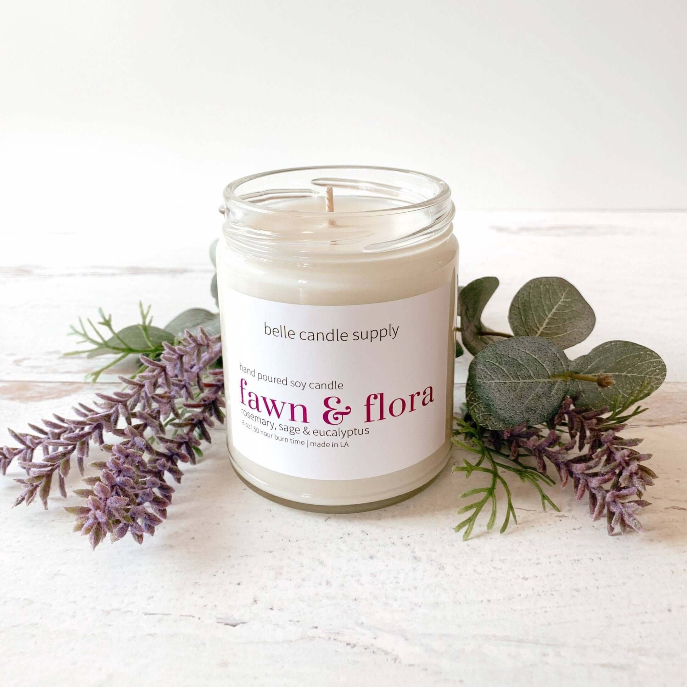 Botanical Fawn and Flora Candle