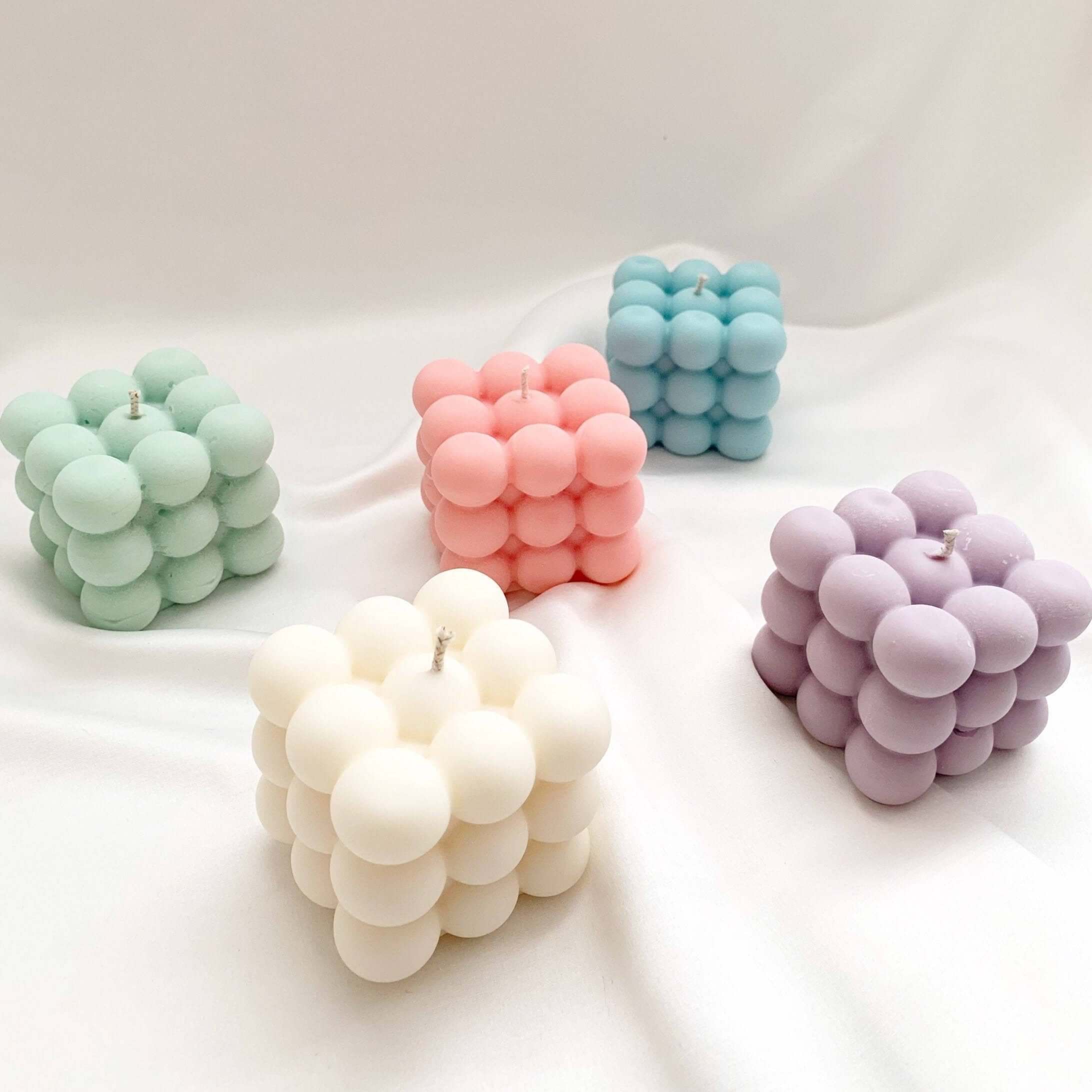 Sculpted Bubble Wax Candle