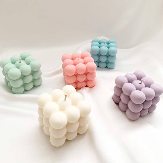 Bubble Cube Candles.