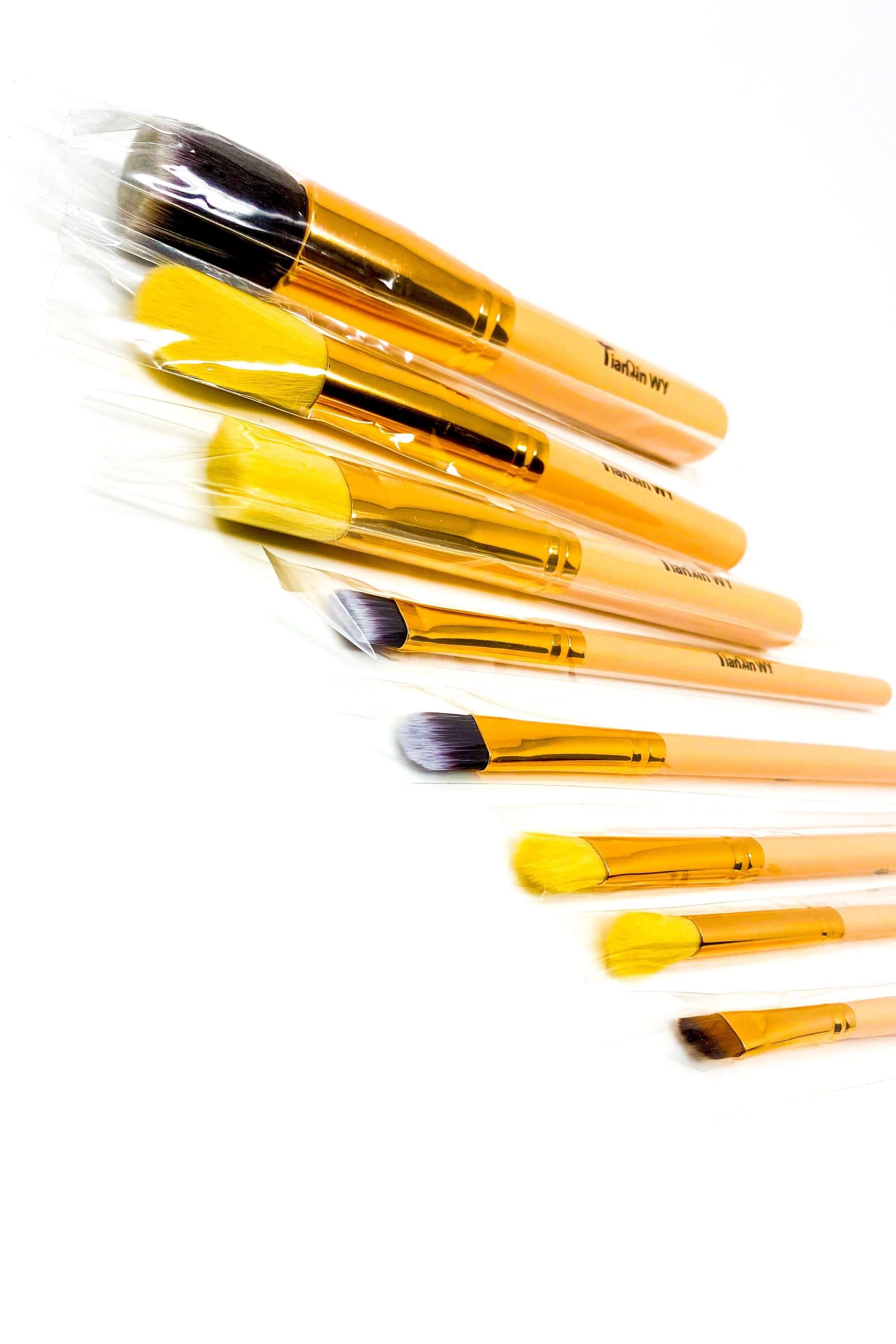 8-10 Piece Makeup Brush Set