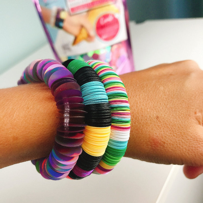 Pixperfect DIY Bracelet Kit – Sequin Stretch Bracelets, Funfetti Edition, 1500+ Pieces
