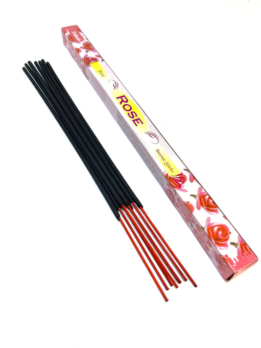 Rose Incense Sticks (Pack of 8 sticks).