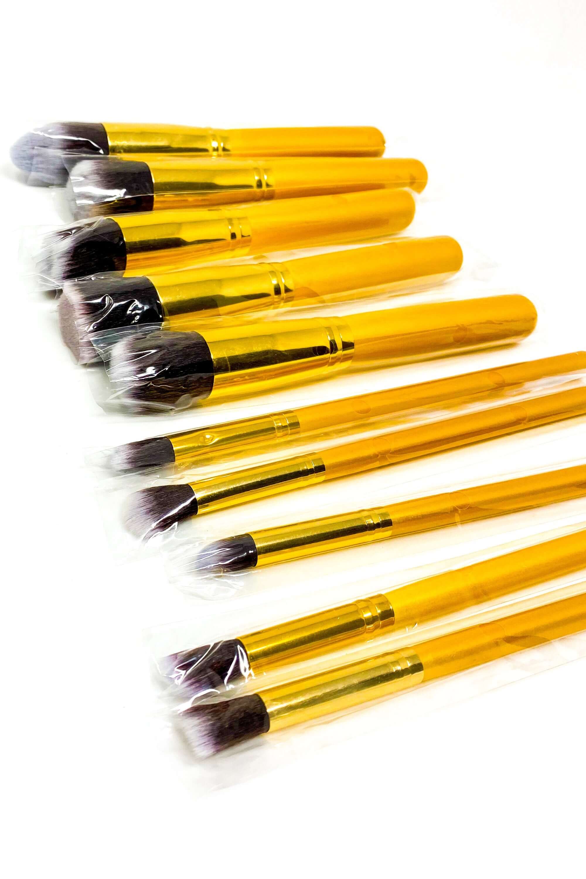 8-10 Piece Makeup Brush Set