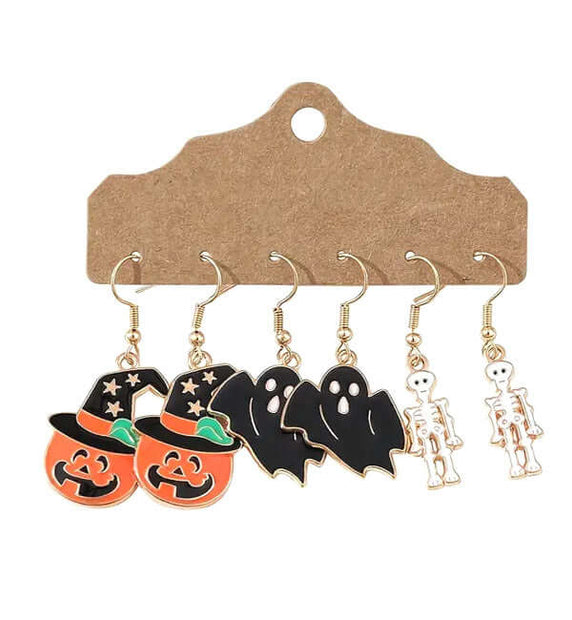 Halloween Fun Earrings Trio
