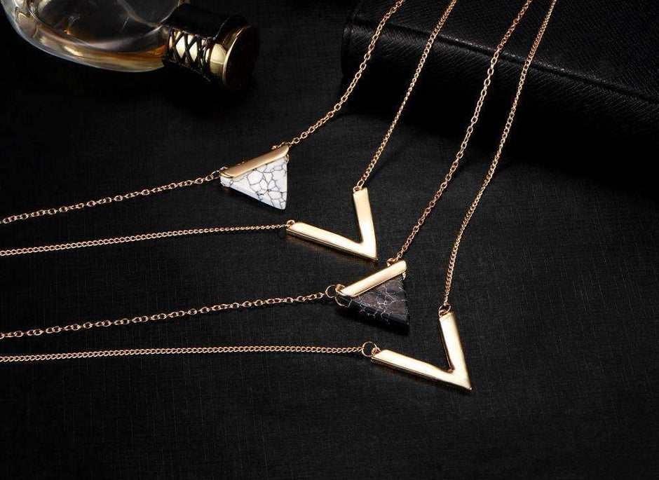 Chevron Layer Necklace
