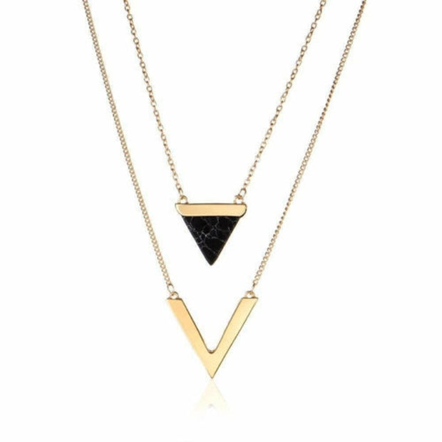 Chevron Layer Necklace