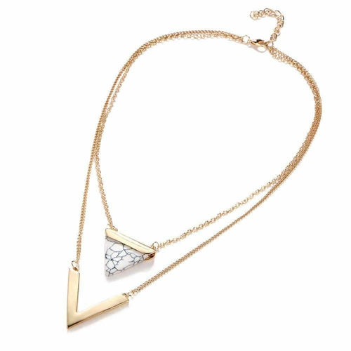Chevron Layer Necklace