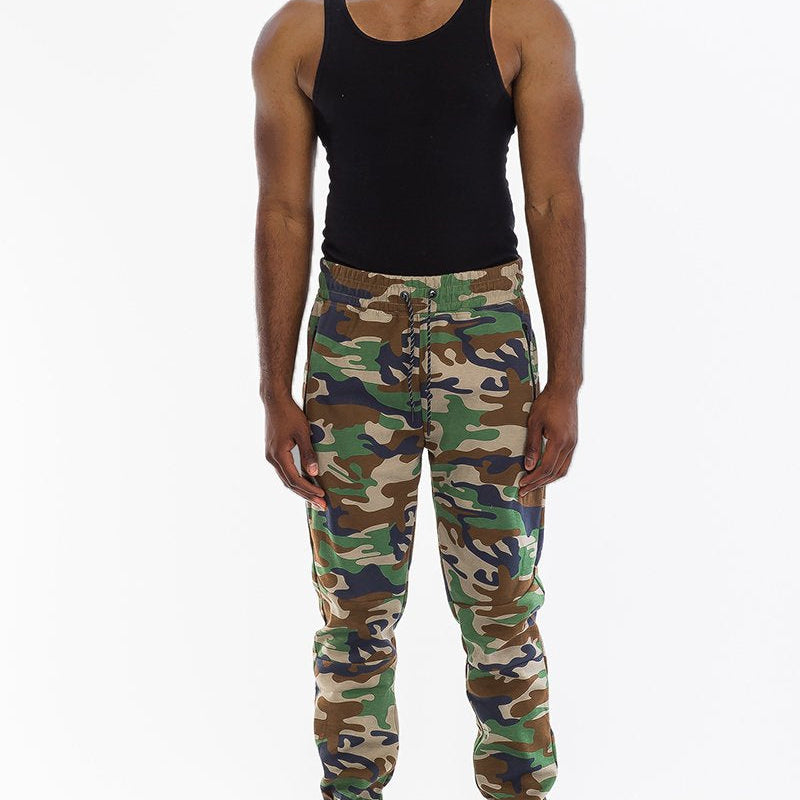 Men’s Green Camouflage Jogger Pants