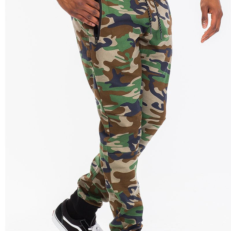 Men’s Green Camouflage Jogger Pants