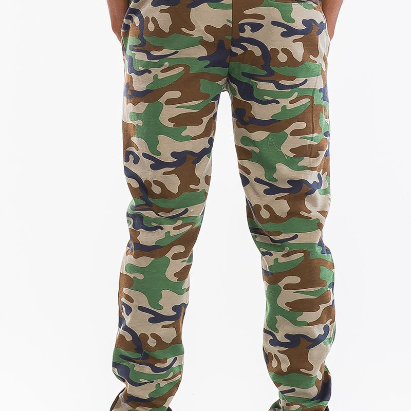 Men’s Green Camouflage Jogger Pants